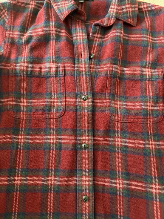 Red, Green, and Blue Plaid Button Down Top- Madewell - Picture 5 of 7